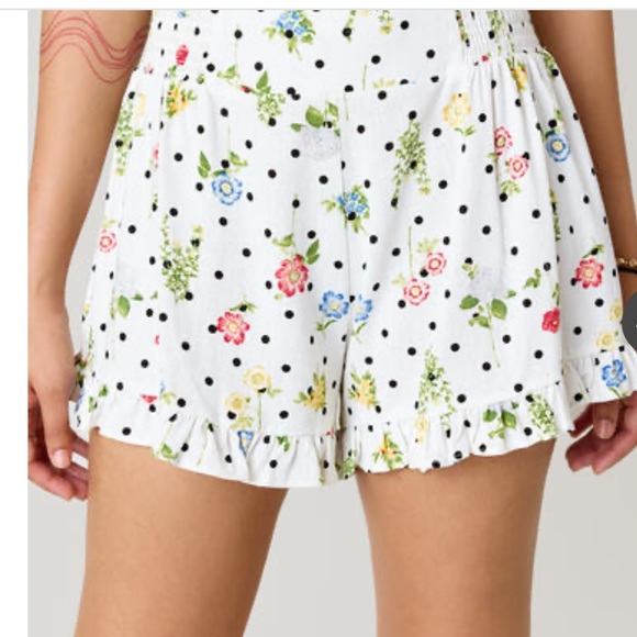 JENNIE POLKA DOT FLORAL MIX SHORTS - Picture 5 of 10